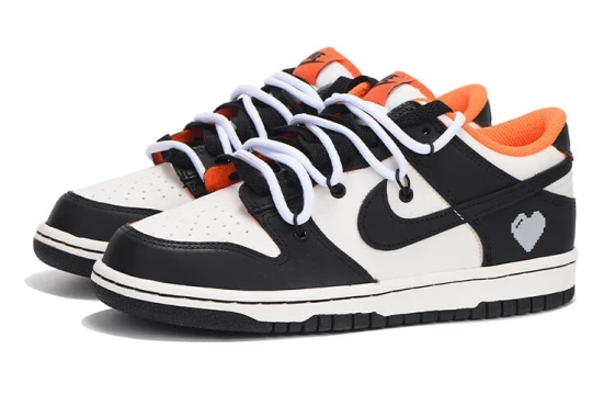 Nike Dunk Abrasion-Resistant Low-Top Skateboard Shoes Unisex Gray White DD1391-100(Team399-奶牛纹路SBOX)