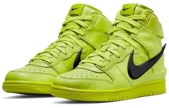 Для треккинга Nike Dunk High AMBUSH Flash Lime CU7544-300