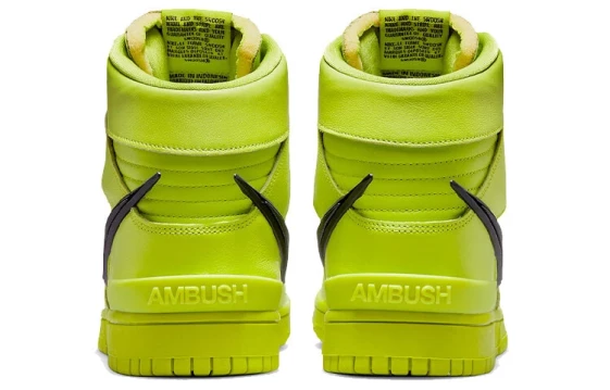 Для треккинга Nike Dunk High AMBUSH Flash Lime CU7544-300