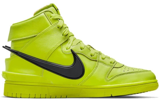 Для треккинга Nike Dunk High AMBUSH Flash Lime CU7544-300