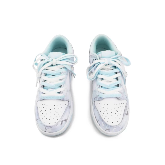 Для треккинга Nike Dunk Slip-Resistant Breathable Low-Top Skateboard Shoes Women's Cyan White FB9109-105(Teaam17-天青烟雨S-Box)