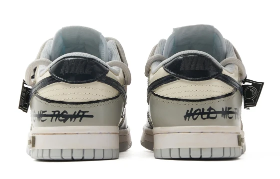 Nike Dunk Anti-Slip Wear-Resistant Low-Top Skateboard Shoes Men's Gray White FJ4188-100(Team40-一键启动男白灰)