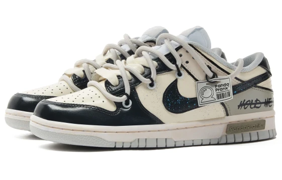 Nike Dunk Anti-Slip Wear-Resistant Low-Top Skateboard Shoes Men's Gray White FJ4188-100(Team40-一键启动男白灰)
