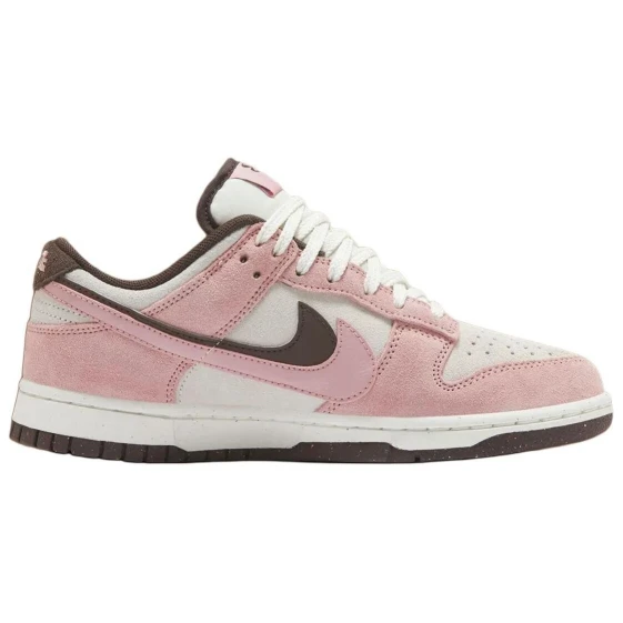 Nike Dunk Low-Top Skateboard Shoes Unisex Light Gray Purple HF0730-160（Team120-粉紫爱心）