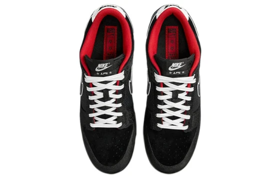 Nike Dunk Ink Lotus Anti-Slip Wear-Resistant Low-Top Skateboard Shoes Unisex Black HV1800-101(Team257-墨莲N-BOX)