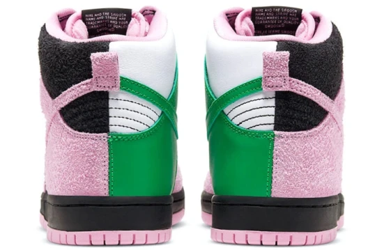 Nike Dunk Slip Resistant Quick Dry Lightweight Low Top Skateboard Shoes Unisex Black Green DD1391-101(Team734-黑绿水鬼)