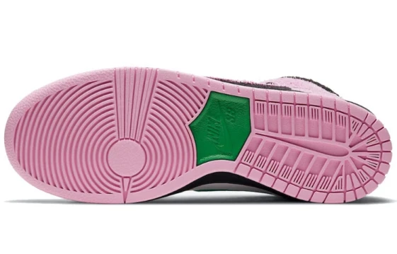 Nike Dunk Slip Resistant Quick Dry Lightweight Low Top Skateboard Shoes Unisex Black Green DD1391-101(Team734-黑绿水鬼)