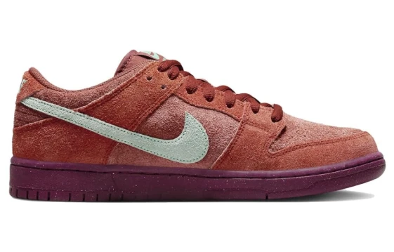 Nike Dunk Anti-Slip Wear-Resistant Low-Top Skateboard Shoes Unisex Red White DV0833-115（Team164-炽焰之鳞）