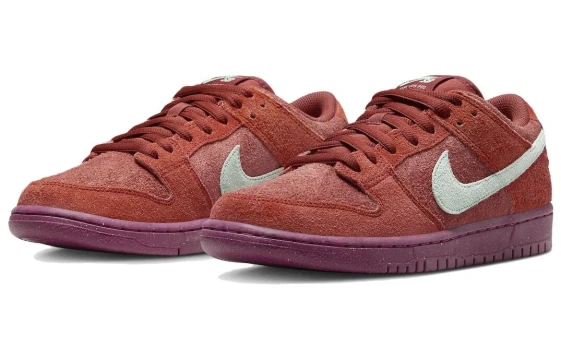Nike Dunk Anti-Slip Wear-Resistant Low-Top Skateboard Shoes Unisex Red White DV0833-115（Team164-炽焰之鳞）