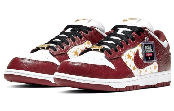 Для треккинга Nike Sb Dunk Low Supreme Stars Barkroot Brown 2021 DH3228-103