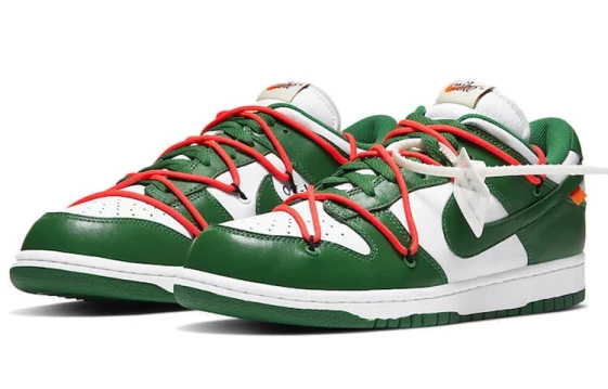 Для треккинга Nike Dunk Low Off White Pine Green CT0856-100