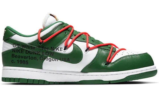 Для треккинга Nike Dunk Low Off White Pine Green CT0856-100