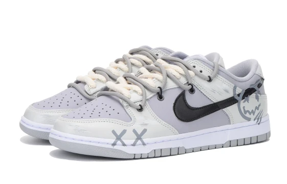 Nike Dunk Skateboard Shoes Unisex White Black IB2990-100