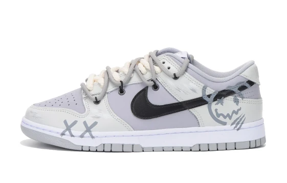 Nike Dunk Skateboard Shoes Unisex White Black IB2990-100