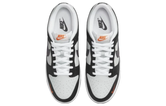 Для треккинга Nike Dunk Low Black Total Orange Mini Swoosh FN7808-001