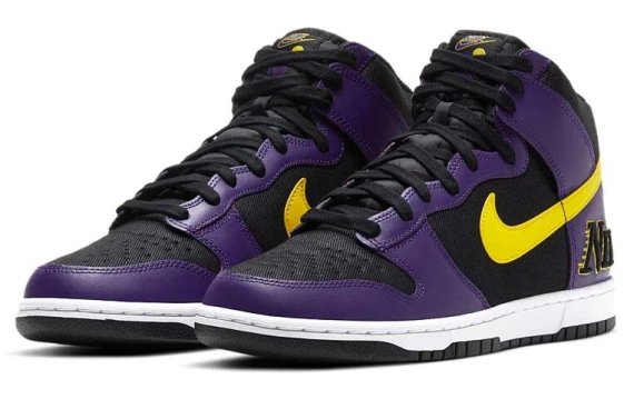 Для треккинга Nike Dunk High Emb Lakers DH0642-001