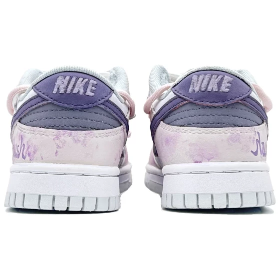 Для треккинга Nike Dunk Slip-Resistant Cushioning Low-Top Skateboard Shoes Unisex Pink White HF0730-160（eam484紫色梦核）