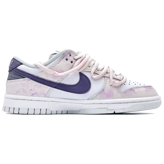 Для треккинга Nike Dunk Slip-Resistant Cushioning Low-Top Skateboard Shoes Unisex Pink White HF0730-160（eam484紫色梦核）