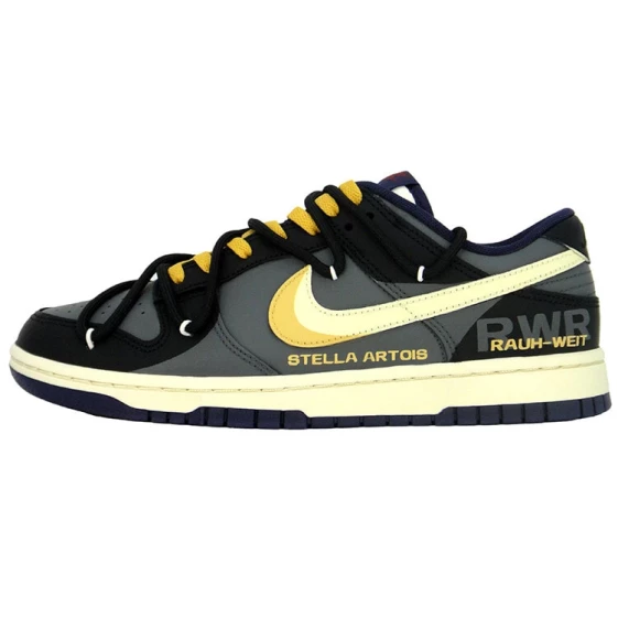 Для треккинга Nike Dunk High Slip Resistant Water Resistant High Top Skateboard Shoes Men's Red Yellow 待定