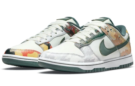 Для треккинга Nike Dunk Low Se Sail Multi Camo DH0957-100