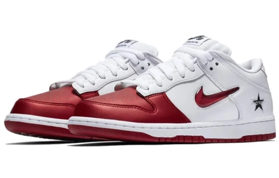 Для треккинга Nike Sb Dunk Low Supreme Jewel Swoosh Red ck3480-600