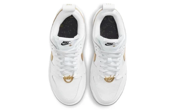 Для треккинга Nike Dunk Low Disrupt White Metallic Gold Women's DD9676-100