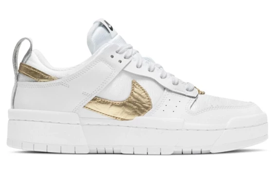 Для треккинга Nike Dunk Low Disrupt White Metallic Gold Women's DD9676-100