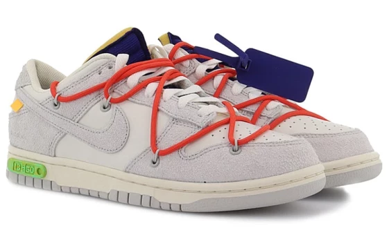 Для треккинга Nike Dunk Low Off White Lot 13 DJ0950-110