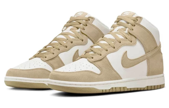 Для треккинга Nike Dunk High Tan Suede White DQ7679-001