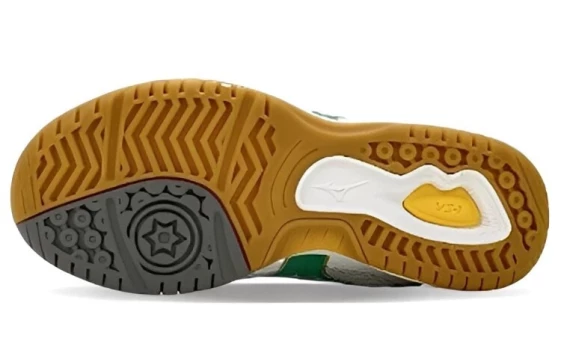 Кроссовки Mizuno Badminton Shoes Unisex Low-Top White/Green 29KV13035