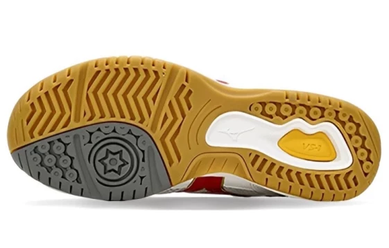 Кроссовки Mizuno Badminton Shoes Unisex Low-Top White/Red 29KV13062