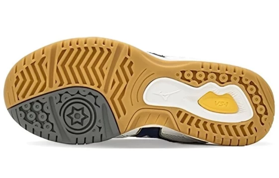 Кроссовки Mizuno Badminton Shoes Unisex Low-Top White/Navy Blue 29KV13014