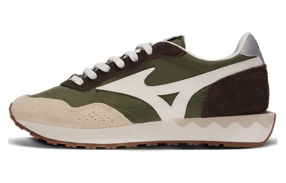 Кроссовки Mizuno LG 70s Anti-Slip Wear-Resistant Low-Top Casual Shoes Unisex Green White D1GH211210