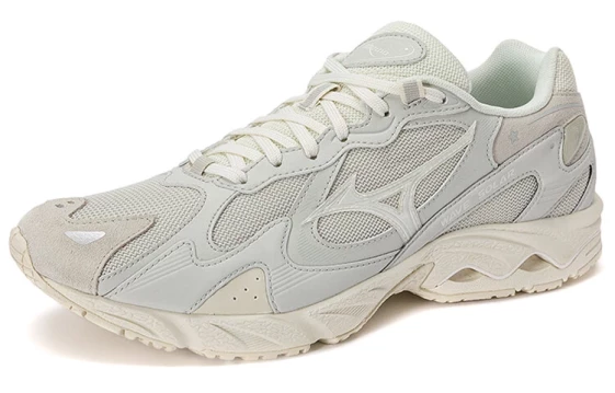 Кроссовки Mizuno Wave Solar Anti-Slip And Wear-Resistant Breathable Low-Top Casual Shoes Unisex White Light Gray D1GH222303