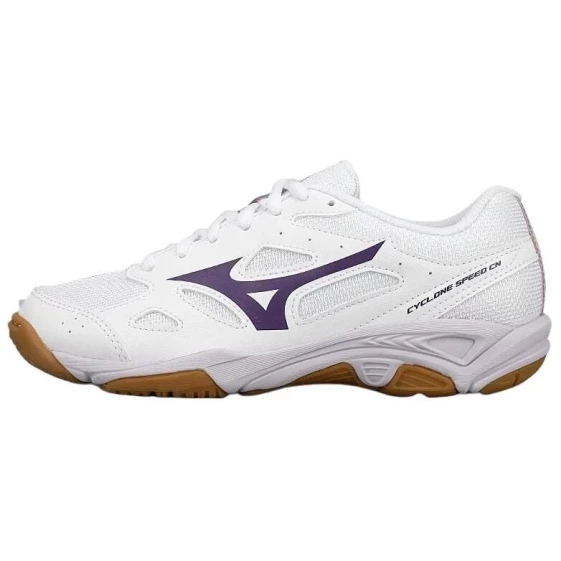 Для бега Mizuno Anti-Slip Wear-Resistant Low-Top Volleyball Shoes Unisex White Purple V1GA218135