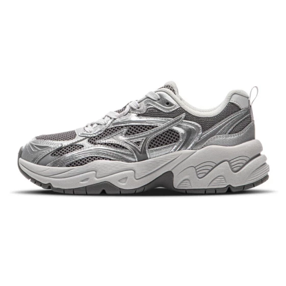 Для бега Mizuno TRAINER 2K Slip-Resistant Breathable Low-Top Running Shoes Unisex Silver Gray D1GH250401