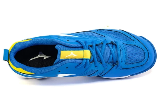 Для бега Mizuno Dynablitz Lightweight Breathable Volleyball Shoes Blue Yellow V1GA212247