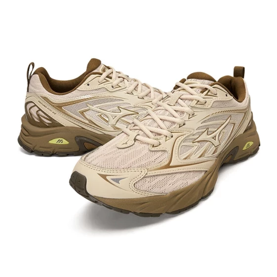 Для бега Mizuno FIYI V2 Cushioning Anti-Slip And Wear-Resistant Low-Top Sports Running Shoes Unisex Yellow Mud D1GH241503