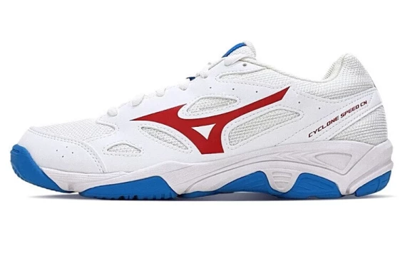 Для бега Mizuno Cyclone Speed Anti-Slip And Wear-Resistant Breathable Low-Top Training Shoes Unisex White Blue Red V1GA218125