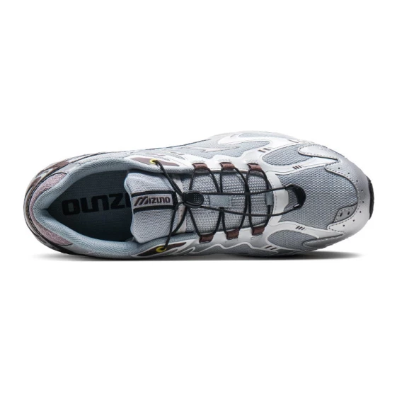 Для бега Mizuno Anti-Slip And Wear-Resistant Coverage Support Low-Top Casual Running Shoes Unisex Silver Gray D1GH231811
