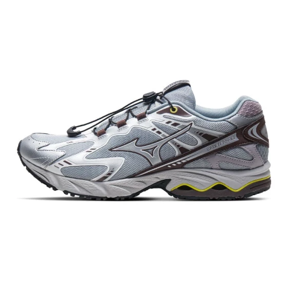 Для бега Mizuno Anti-Slip And Wear-Resistant Coverage Support Low-Top Casual Running Shoes Unisex Silver Gray D1GH231811