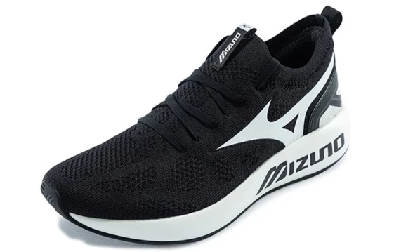 Для бега Mizuno Pi Knit Low top 'Black And White' D1GH202401