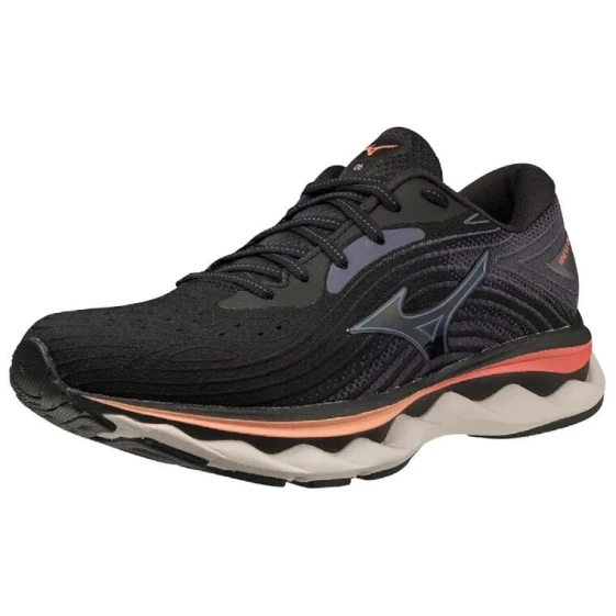 Для бега Mizuno Wave Sky 6 'Black Hot Coral' Women's J1GD220222