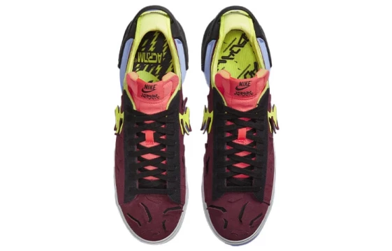 Кроссовки Nike Blazer Low Acronym Night Maroon DN2067-600