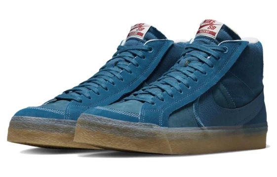 Кроссовки Nike Sb Zoom Blazer Mid Prm Plus Green Abyss Gum DV5468-300