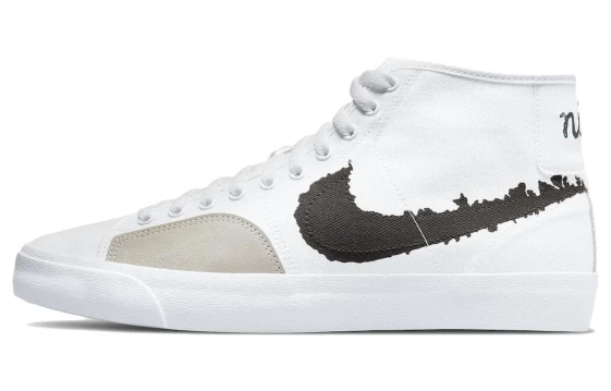 Кроссовки Nike Sb Blazer Court Mid Prm White Black DM8553-100