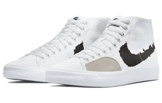 Кроссовки Nike Sb Blazer Court Mid Prm White Black DM8553-100