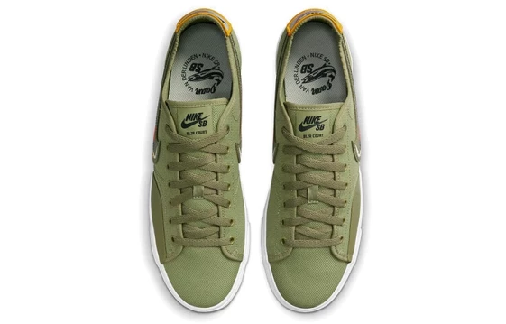 Кроссовки Nike Sb Blazer Court Daan Van Der Linden Dusty Olive CZ5605-300
