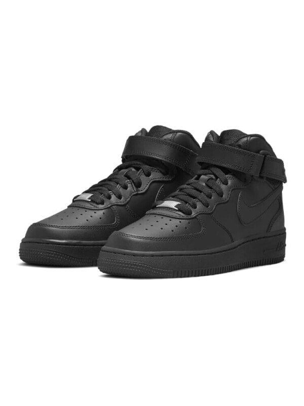 Кроссовки и кеды Nike Kids Air Force 1 Mid "Triple Black" Sneakers DH2933-001