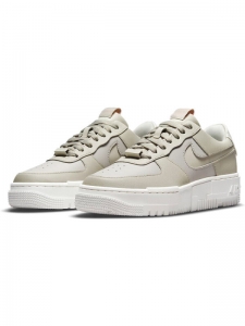 Кроссовки Nike Air Force 1 Low Pixel Stone Bone Summit White Women's CK6649-104